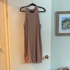 Old Navy Tan Sleeveless Midi Dress